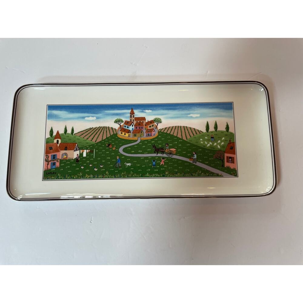 Villeroy & Boch “Design Naif” 13 1/2” Sandwich Tray Rectangular Shape Luxembourg